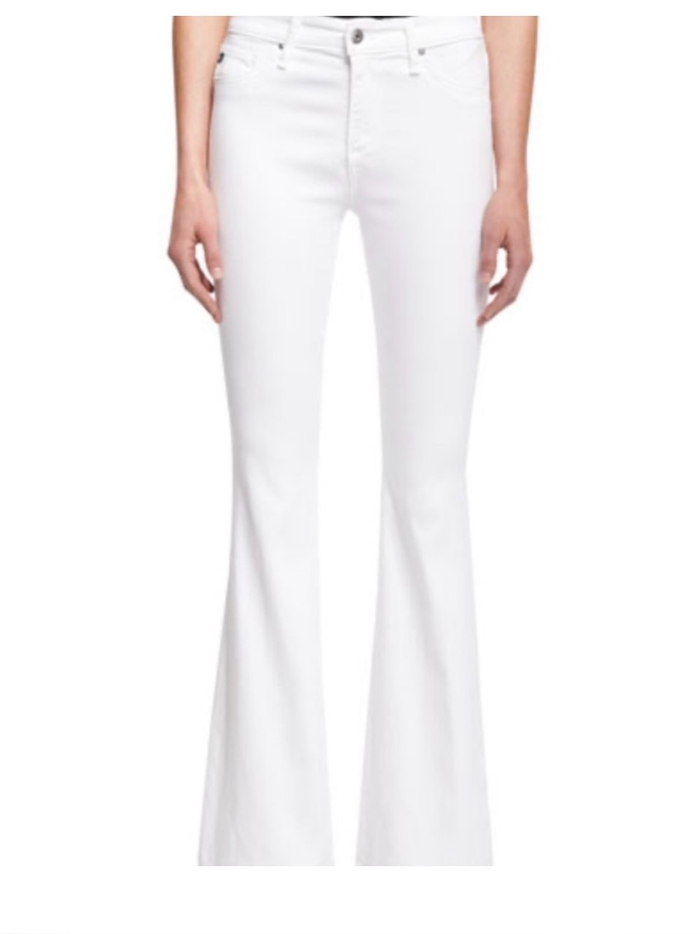 AG Adriano Goldschmied White Boot Cut Jeans